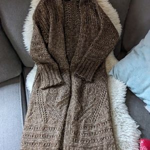 Massimo dutti alpaca long cardigan